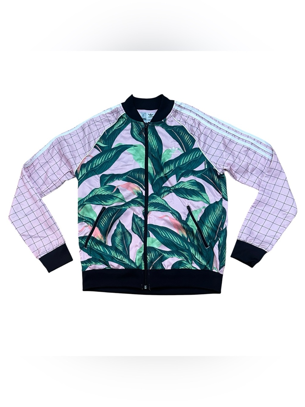 adidas Originals x FARM Rio Tropical Palm Leaf Grid Track Jacket M